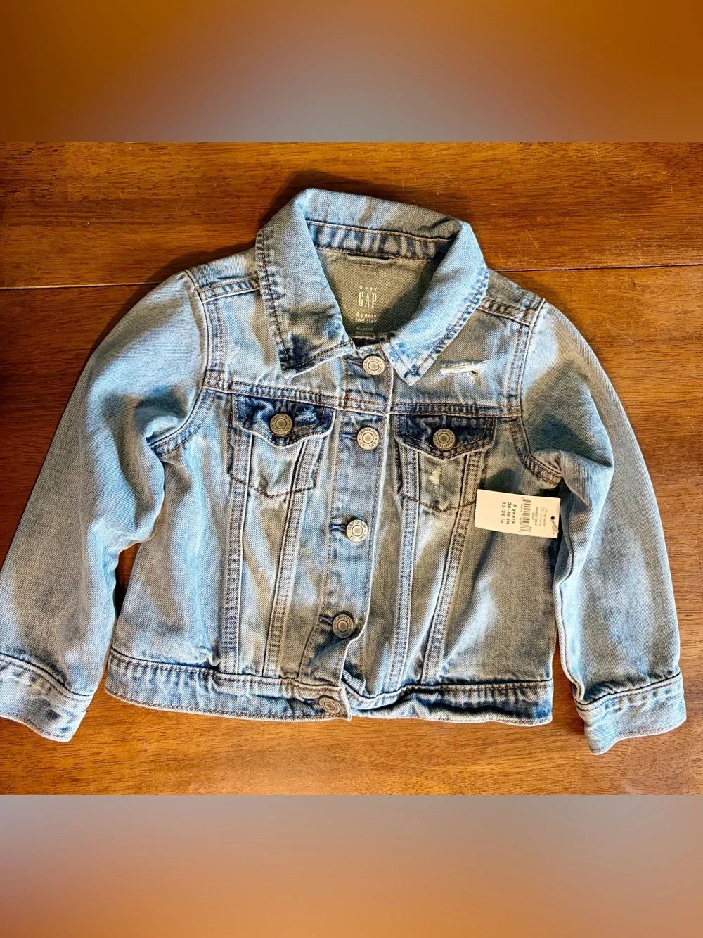 3T Baby Gap Denim Jacket Personalized with “LIV” NWT